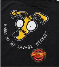 Load image into Gallery viewer, Hands Off My Savage Wiener® Unisex T-Shirt (Surprise Color Edition)