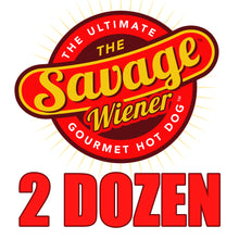 Load image into Gallery viewer, 24 Gourmet Steak Wieners - The Savage Wiener